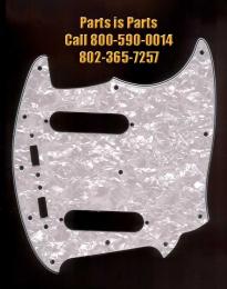 Fender Mustang Guitar Pickguard White Pearl