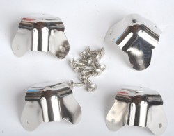 Aguilar  Chrome Rear Cabinet Corner, set of 4 for SL410, 240-056S