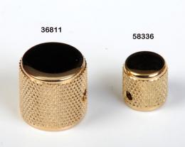 Fender Precision Bass Knob, Knurled Gold,  Small, 0058336000