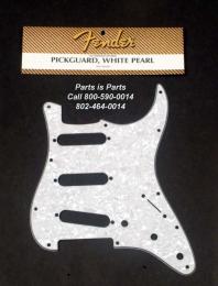 Fender Stratocaster Pickguard 62 White Pearl, 0991342000