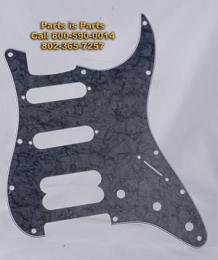 Fender Strat Pickguard  Am Std Black Pearl HB/S/S, 00992146000