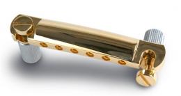 Gibson Style Stop Bar with Studs and Inserts Gold