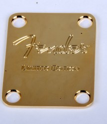 Fender Neck Plate, Gold, Limited Edition, fnple