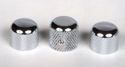 (2) Fender Style Low Profile Knurled Knob, with Set Screw
